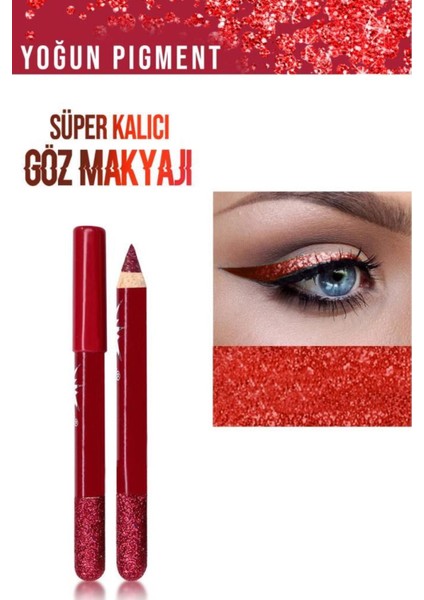 Luxury 8'li Renkli Kalın Glitter Kalem Eyeliner 1 Adet