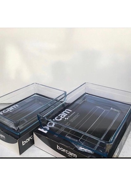 Luxury Dikdörtgen Premium 2 Li Borcam Set (Büyük-Küçük) 075OA 59324-59334 1 Adet