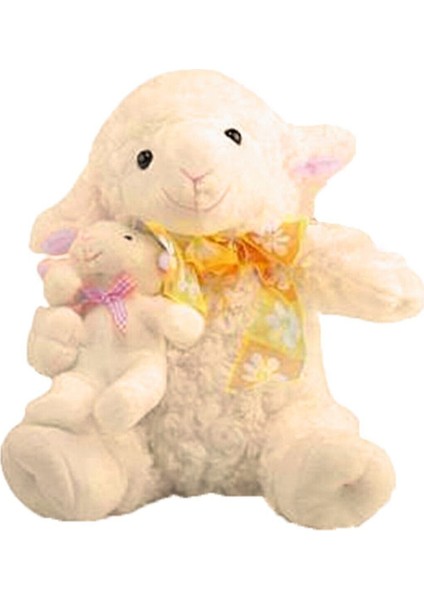 Luxury Türkçe Yavrulu Masal Anlatan Kuzu Pelüş Krem 708865 1 Adet