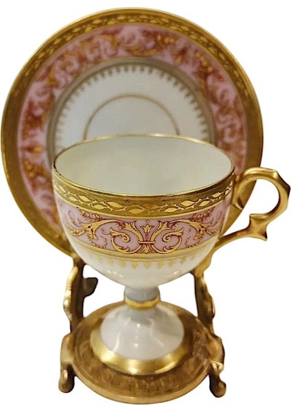 Luxury Limoges Pedestal Ayaklı Kahve Fincanı 1 Adet