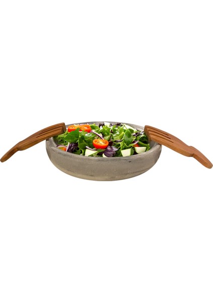 Luxury Ahşap Salata Karıştırıcı 1 Adet