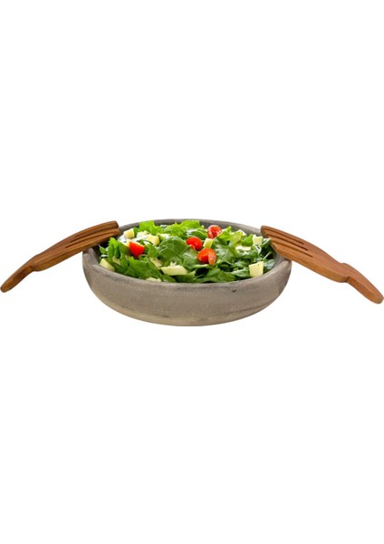 Luxury Ahşap Salata Karıştırıcı 1 Adet