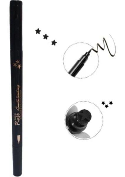 Luxury Çift Taraflı Yıldız Desenli Kalem Eyeliner 1 Adet