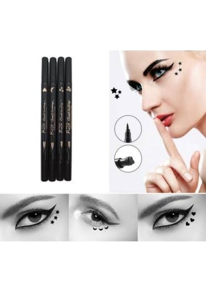 Luxury Çift Taraflı Yıldız Desenli Kalem Eyeliner 1 Adet