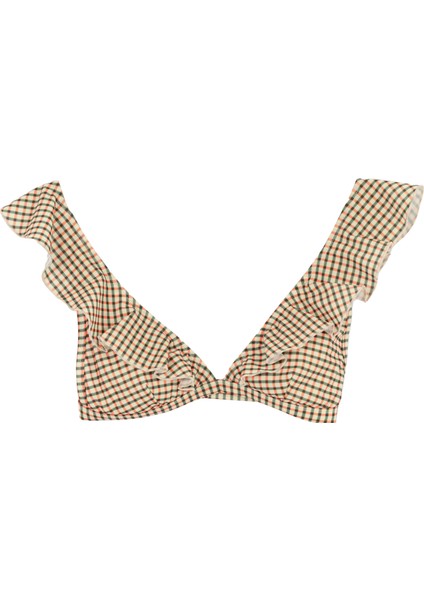 Fırfır Detaylı Bikini Üst