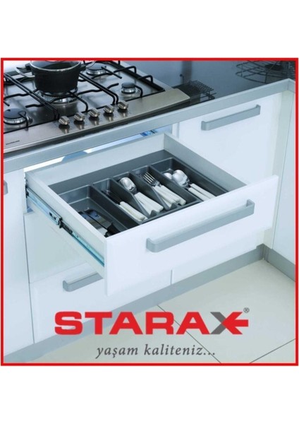 Luxury S-2288-A Çekmece Içi Plastik Kaşıklık 70 cm Koyu Gri 1 Adet fiyatları