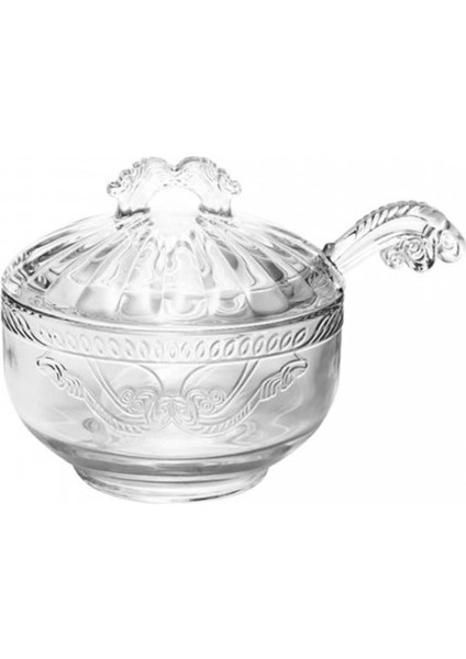 Luxury Lüks Kristal Cam Toz Şekerlik, Şekerlik Kaşıklı 500ML 1 Adet fiyatları