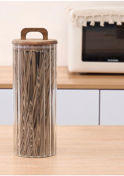 Luxury Esyhome Akasya Kapaklı Kavanoz 1550 ml 1 Adet