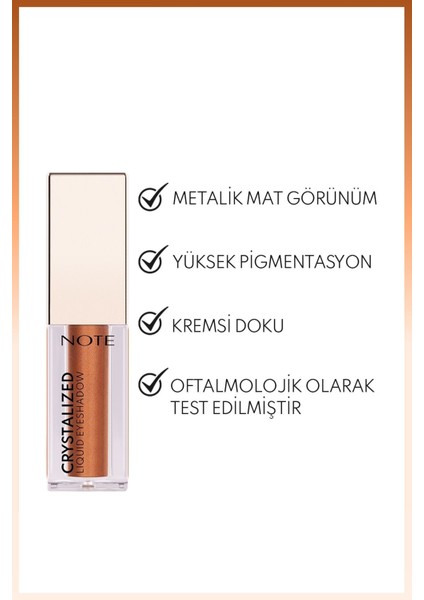 Luxury Crystalized Liquid Eyeshadow Likit Metalik Göz Farı - 03 Eclipse 1 Adet