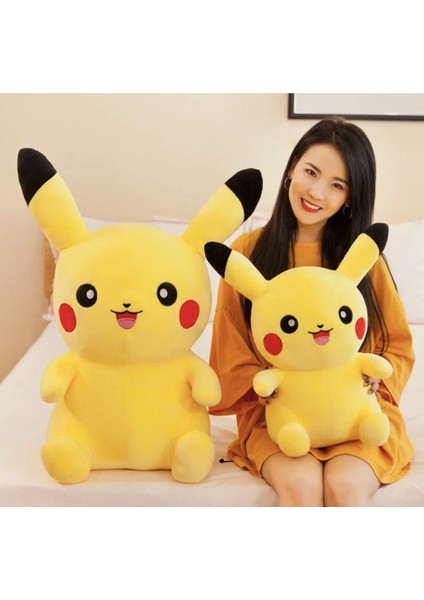 Luxury Büyük Boy Pokemon Pikachu Peluş Dolması Oyuncaklar Japonya Film Pikachu Karikatür 50 cm 1 Adet