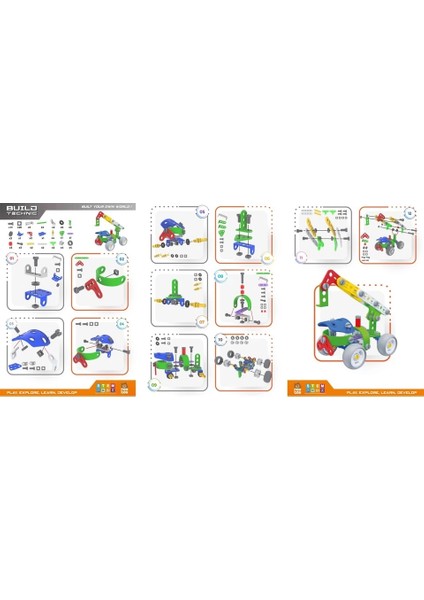 Yap Boz Sök Tak Araçlar Serisi Vinç modelleri