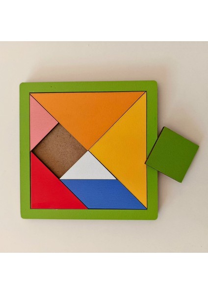 Luxury Ahşap Tangram Puzzle 1 Adet