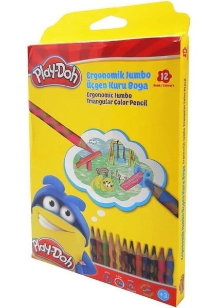 Luxury Play-Doh Oluklu Jumbo Kuruboya 12'li 1 Adet fiyatları