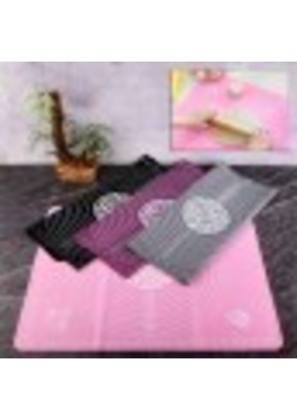 Luxury Silikon Hamur Açma Matı Silpat Büyük Boy . 50X40 cm Siyah 1 Adet