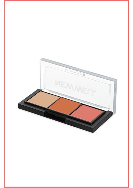 Luxury Porcelain Make Up 3lü Far Paleti NO01 1 Adet