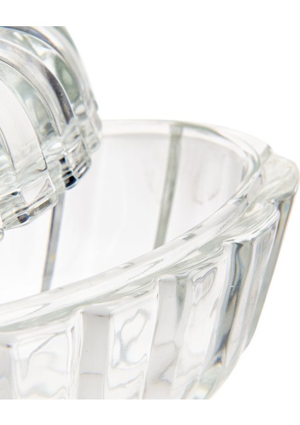 Luxury Kapaklı Kalp Şekerlik - Şeffaf - 130 ml 1 Adet