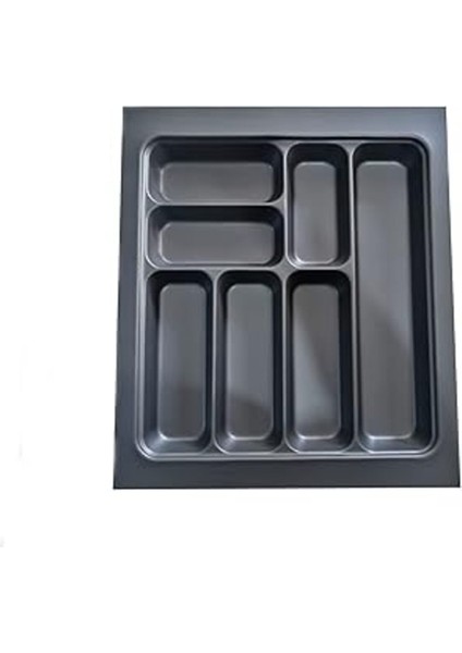 Luxury Almital 44X49 Cm. 7 Gözlü Antrasit Çekmece Içi Kaşıklık 40 * 40 Cm'e Kadar Kesebilirsiniz 1 Adet