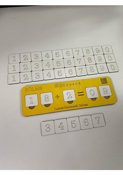 Luxury Ahşap Bölme Işlemi Bölmeyi Öğreniyorum Puzzle 1 Adet