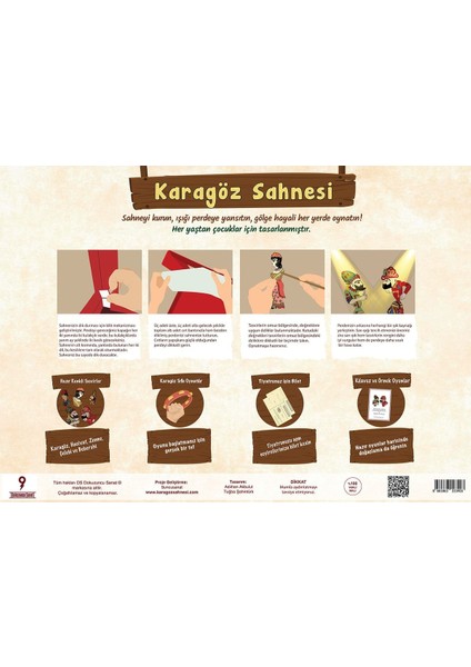 Luxury Karagöz Sahnesi (Hacivat Karagöz) Gölge Oyunu 1 Adet