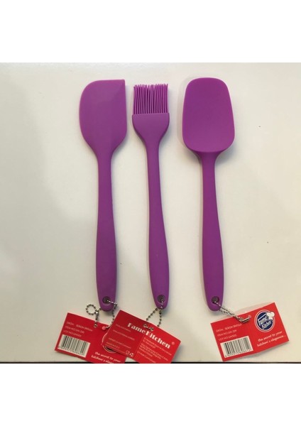 Luxury Üç Parça Mor Silikon Set. 1 Adet fırsatları