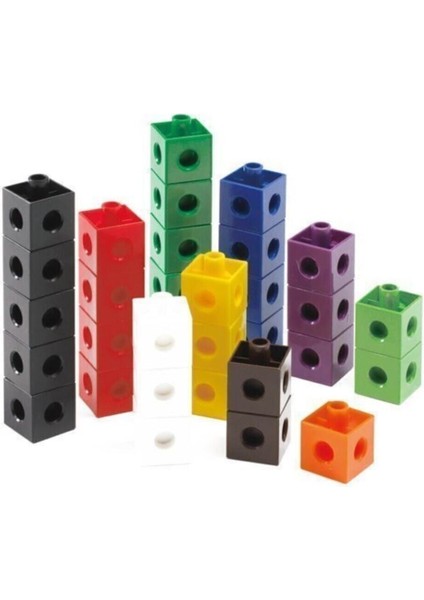 Luxury Numberblocks , Geçmeli Birim Küpler (2X2X2 Cm) 100'LÜ 1 Adet
