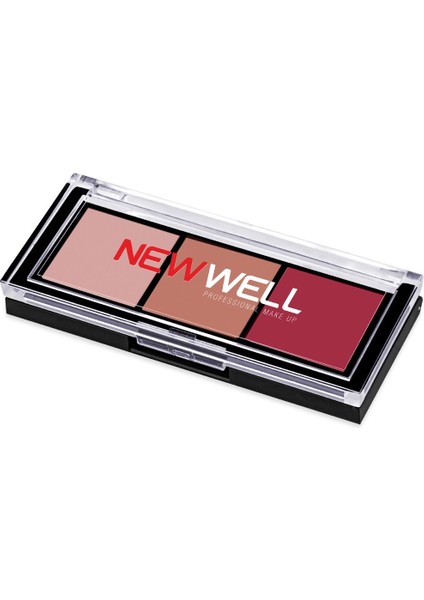 Luxury Porcelain Make Up 3lü Far Paleti NO02 1 Adet