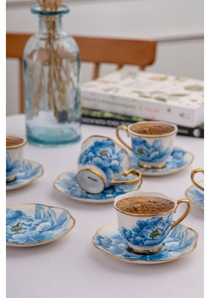 Luxury Dora 6 Kişilik Kahve Fincan Takımı 80 ml 1 Adet