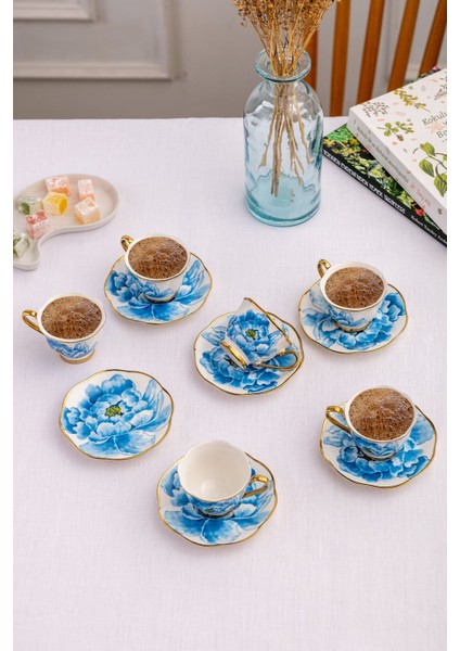 Luxury Dora 6 Kişilik Kahve Fincan Takımı 80 ml 1 Adet