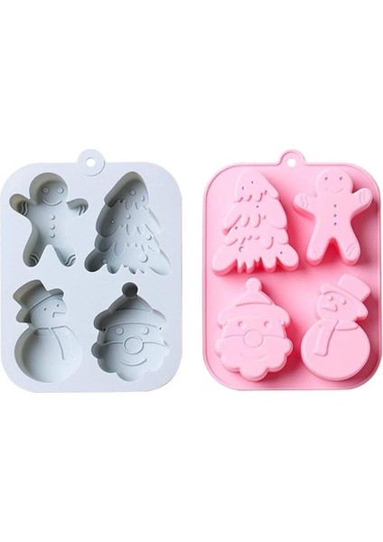 Luxury Kerem Yılbaşı Çam Ağacı Kardan Adam Gingerman Temalı Kek Çikolata Kalıbı Shop 1109945 1 Adet