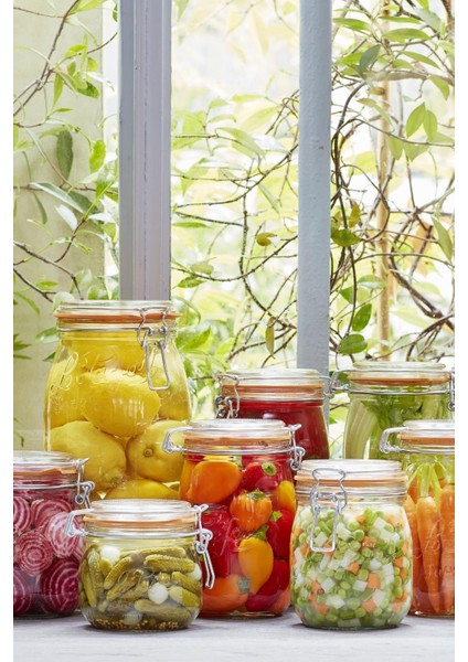 Luxury Super Terrines Klipsli/contalı Cam Kavanoz 350 ml (4 Adet) 1 Adet