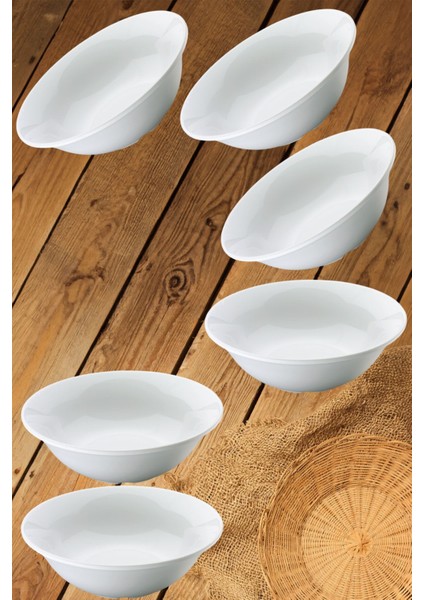 Luxury Mimhome 14CM 6"inch Sade Beyaz Kase: Outdoor Piknik Kamp Yemek Tabağı 1 Adet