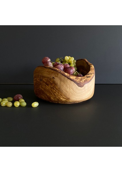 Luxury Zeytin Kütüklü Kase 15 cm 1 Adet