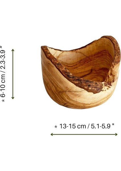 Luxury Zeytin Kütüklü Kase 15 cm 1 Adet