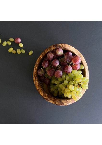 Luxury Zeytin Kütüklü Kase 15 cm 1 Adet