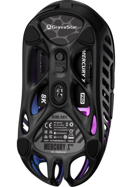 Mercury Xpro Rgb 32K Dpı Optik Gaming Mouse+8k Dongle, Kablosuz, Magnezyum Alaşımlı, Programlanabilir 5 Tuşlu, Siyah