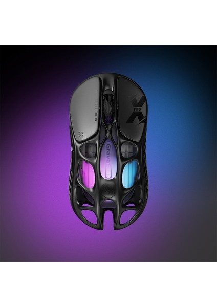 Mercury Xpro Rgb 32K Dpı Optik Gaming Mouse+8k Dongle, Kablosuz, Magnezyum Alaşımlı, Programlanabilir 5 Tuşlu, Siyah