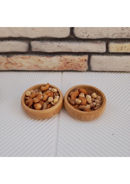 Luxury Bambu 6lı Çerezlik Bambu Sunumluk 6lı Set Ikramlık 1 Adet