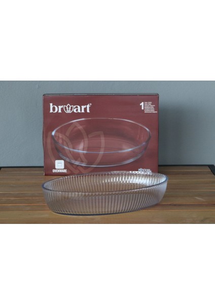 Luxury Br&art Borcam Küçük Optikli Oval Tepsi 1 Adet