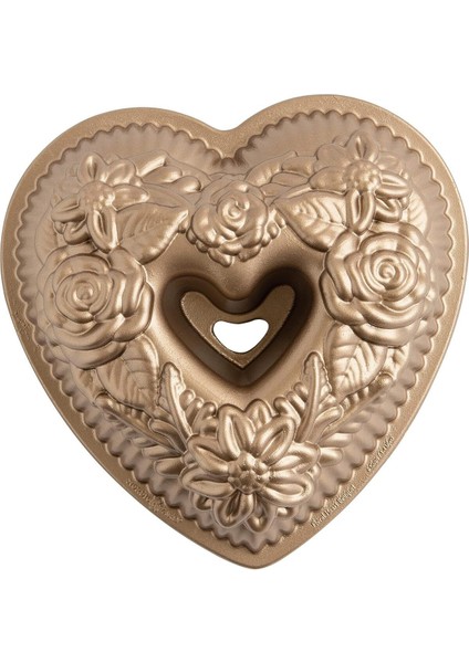 Luxury Ware Çiçekli Kalp Bağı 1 Adet