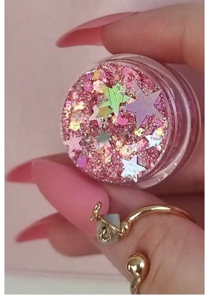 Luxury Parlak Glitter Simli Far Jel Forumlu Parlak Işıltılı Vücut-Yuz Simi 1 Adet