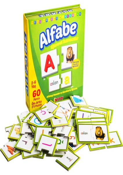 Luxury Diytoy Alfabe - Harfler Eğlenceli Bulmacalar 2-6 Yaş Tamamlama Eşleştirme Zeka Kartları 1 Adet fiyatları