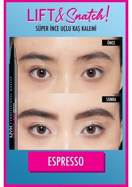 Luxury Lift & Snatch! Brow Tint Pen Espresso - Kaş Kalemi 1 Adet