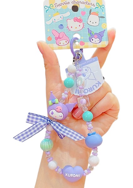 Sanrio Kt Kedi Ekose Balon Çiftler Anahtarlık Araba Anahtarlık Kolye Küçük Hediyeler (Yurt Dışından)