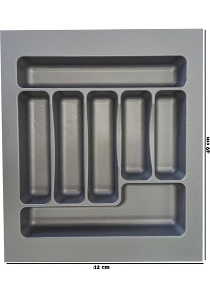 Luxury 2li Set 42X49 cm Düzenleyici 42 cm Kepçelik & 42 cm Kaşıklık (36X40 cm E Kesilebilir)Organizer Çeyiz 1 Adet