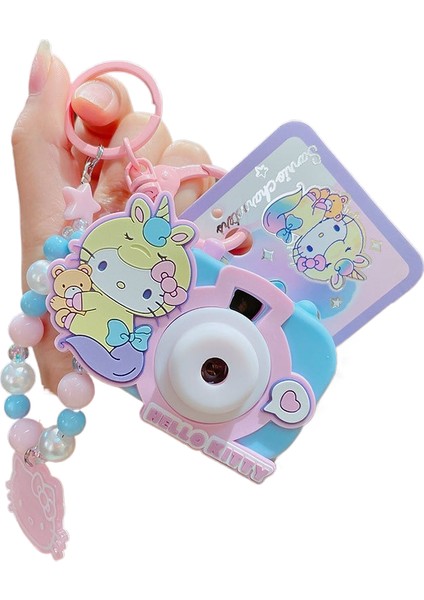 Sanrio Kt Kedi Ekose Balon Çiftler Anahtarlık Araba Anahtarlık Kolye Küçük Hediyeler (Yurt Dışından)