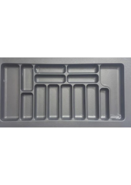 Luxury Çekmece Içi Plastik Kaşıklık Gri Renk 94X49 cm (14 GÖZLÜ)S-2293-G 1 Adet