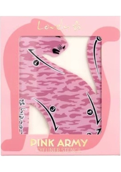 Luxury Pink Army Stencil Eyeliner 1 Adet