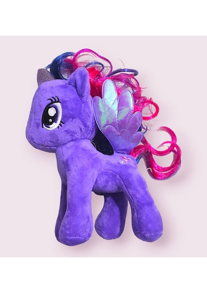 Luxury Peluş Pony Unicorn Oyuncak Boynuzlu Kanatlı At 30 Cm. Twilight, Fluttershy, Rainbow Dash, Rarity 1 Adet