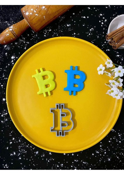 Luxury Bitcoin Logo Kurabiye Kalıbı Kurabiye Şekillendirici Kurabiye Kesici 1 Adet