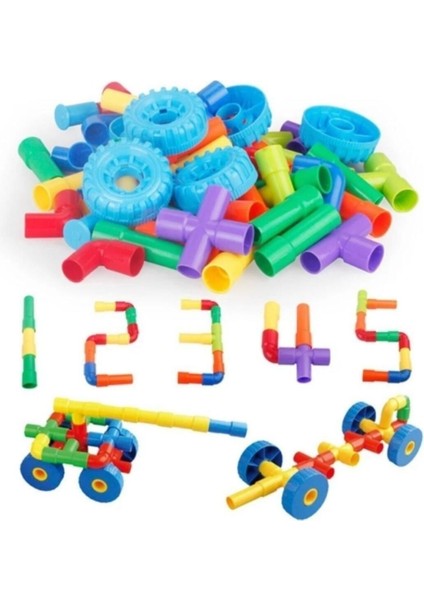 Luxury Tekerlekli Tako Boru LEGO 144 Parça Mega Set 1 Adet